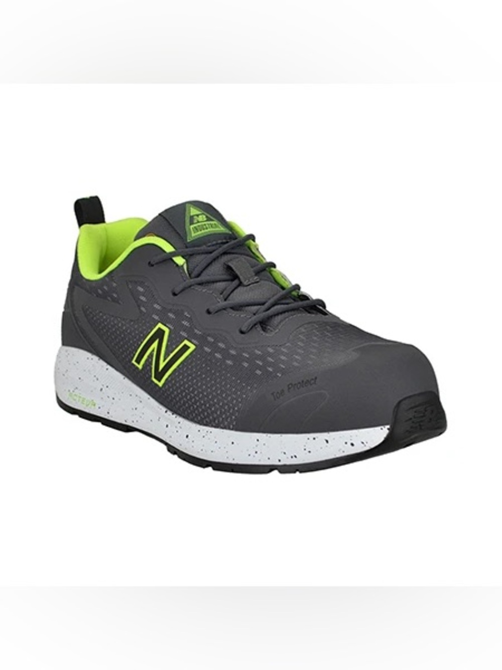 New Balance Men’s Work Safety Shoes Logic Comp Toe EH PR SR Size 10 EE GREY LIME